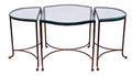 THREE PART COFFEE TABLE - Copper Leaf-abc