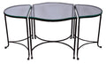 THREE PART COFFEE TABLE - Dark Bronze-abc