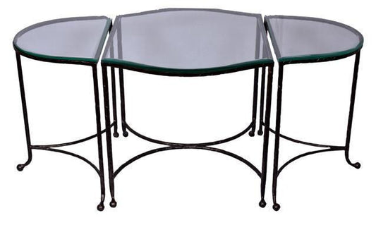 THREE PART COFFEE TABLE - Dark Bronze-abc