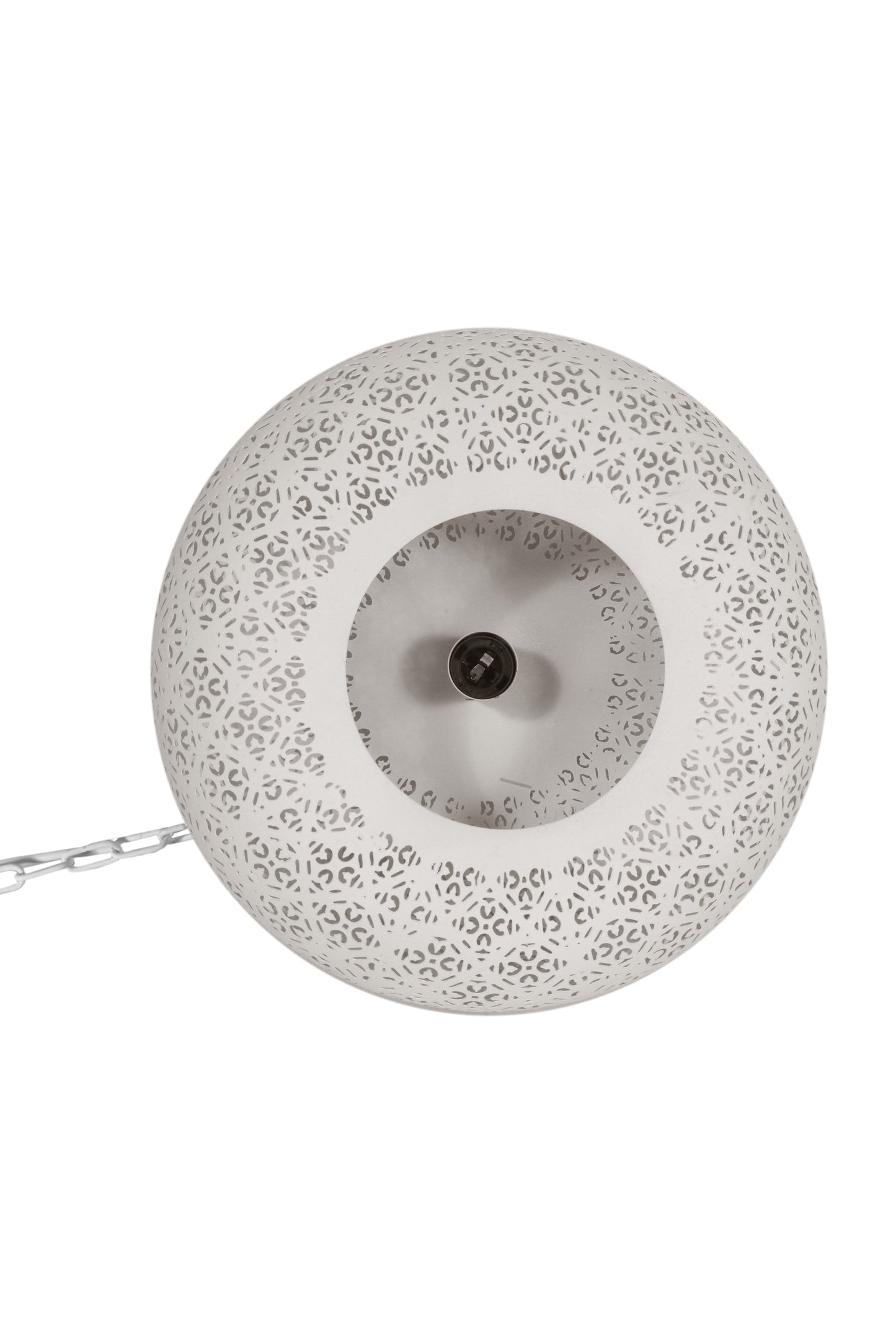 Titan - White - Perforated Ellipse Pendant Light-abc