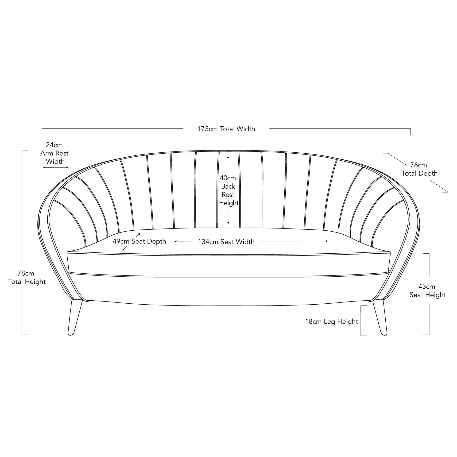 Black Turin Sofa-abc