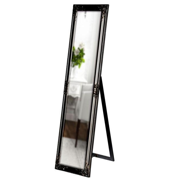 Tuscany Ornate Mirror Stand Black-abc