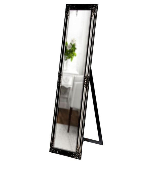 Tuscany Ornate Mirror Stand Black-abc
