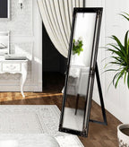 Tuscany Ornate Mirror Stand Black-abc