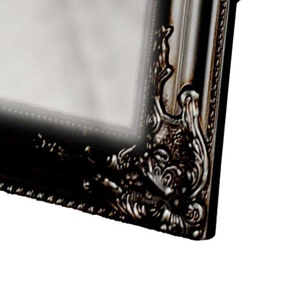Tuscany Ornate Mirror Stand Black-abc
