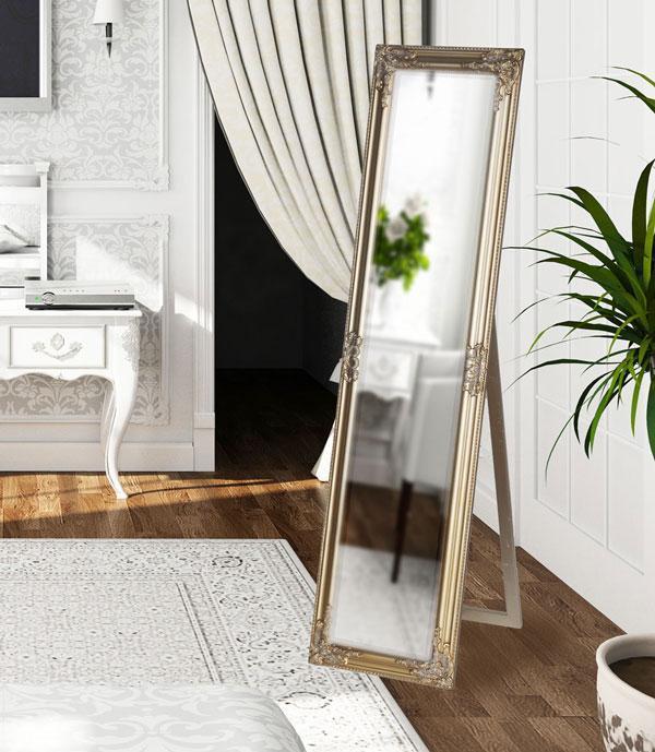 Tuscany Ornate Mirror Stand Champagne-abc