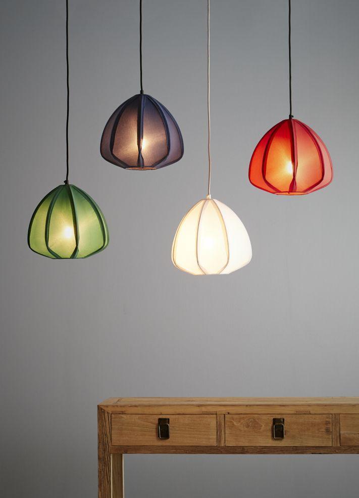 Urchin - Blue - Cotton Lantern Pendant Light-abc