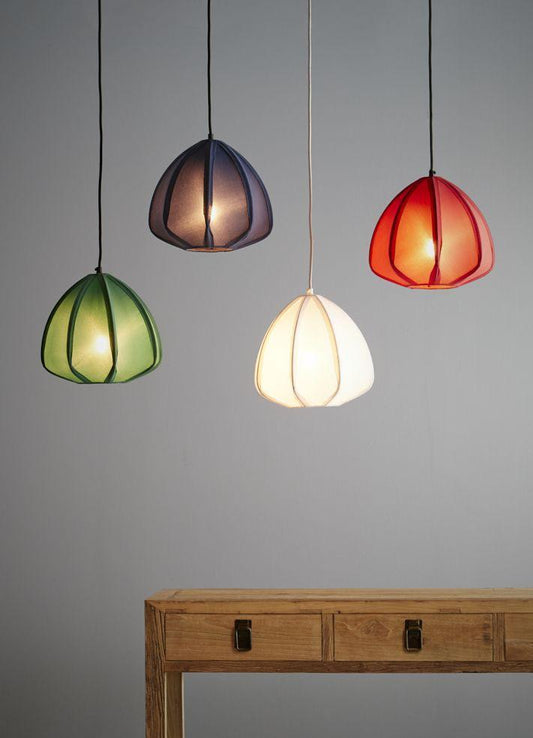 Urchin - Blue - Cotton Lantern Pendant Light-abc