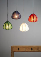 Urchin - Jade Green - Cotton Lantern Pendant Light-abc