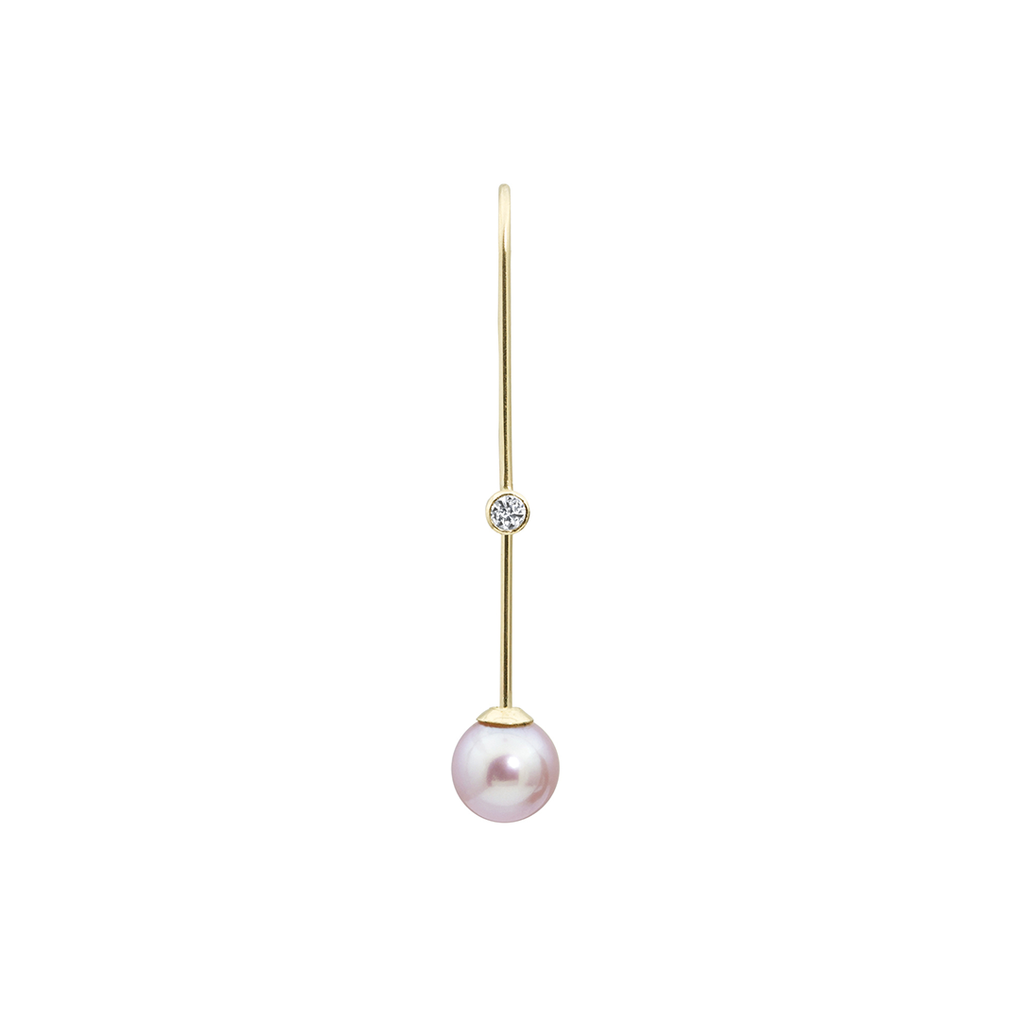 VERITTI PEARL HOOK EARRING-abc