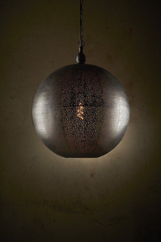 Venus - Black - Perforated Ball Pendant Light-abc