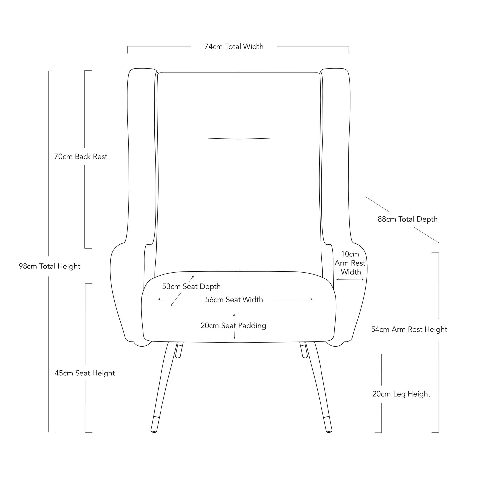 Verona Occasional Chair - Turtle Grey-abc