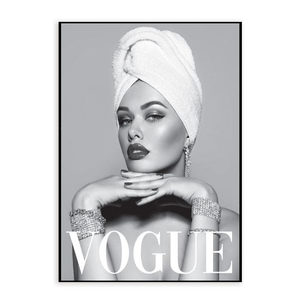 Vogue Set of 12 Framed Canvas Art Prints-abc