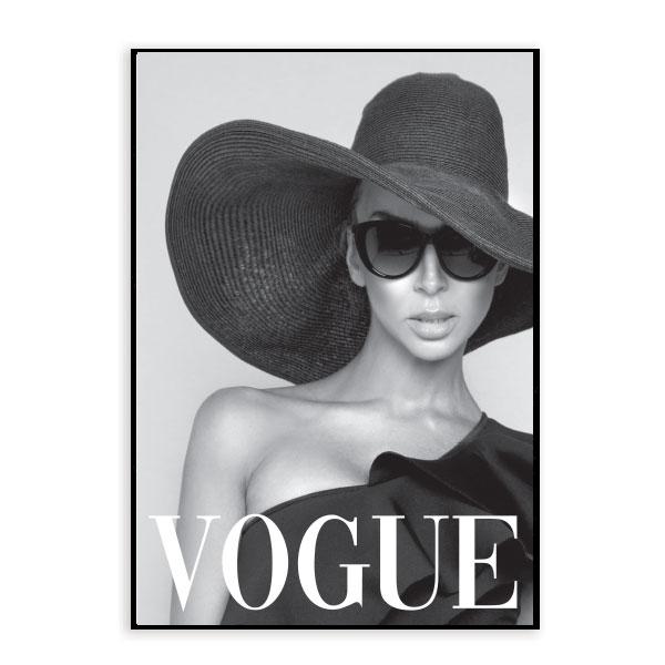 Vogue Set of 12 Framed Canvas Art Prints-abc