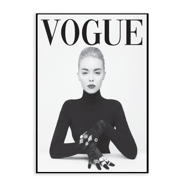 Vogue Set of 12 Framed Canvas Art Prints-abc