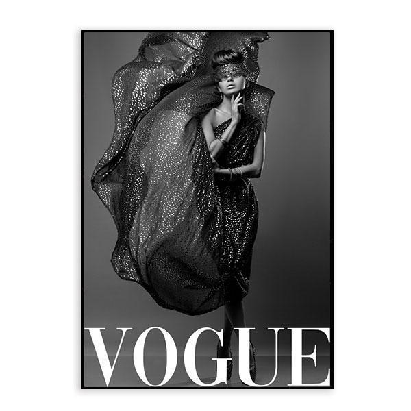 Vogue Set of 12 Framed Canvas Art Prints-abc