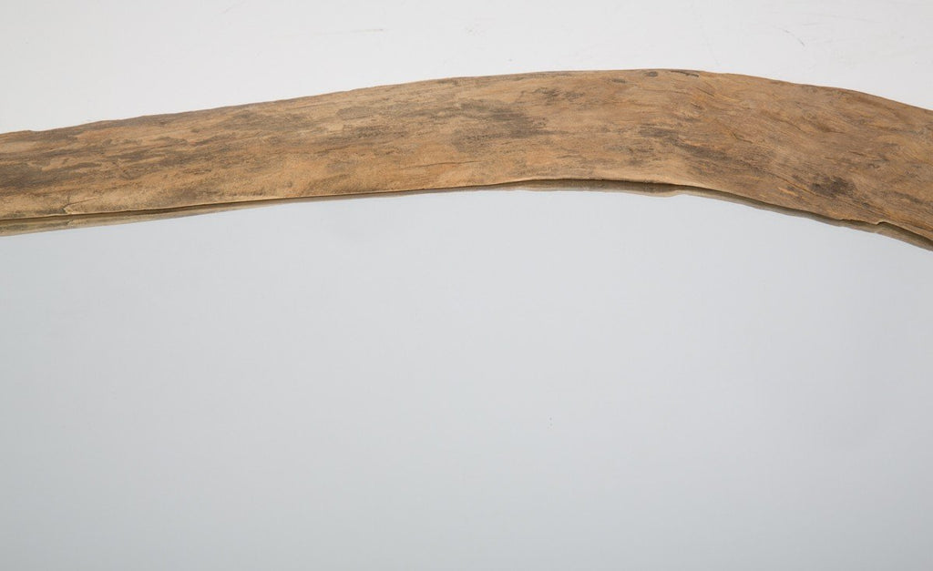 Biku Wooden Old Paddy Plough Mirror-abc