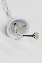 Lobster - White - Wire Weave Ellipse Pendant Light-abc