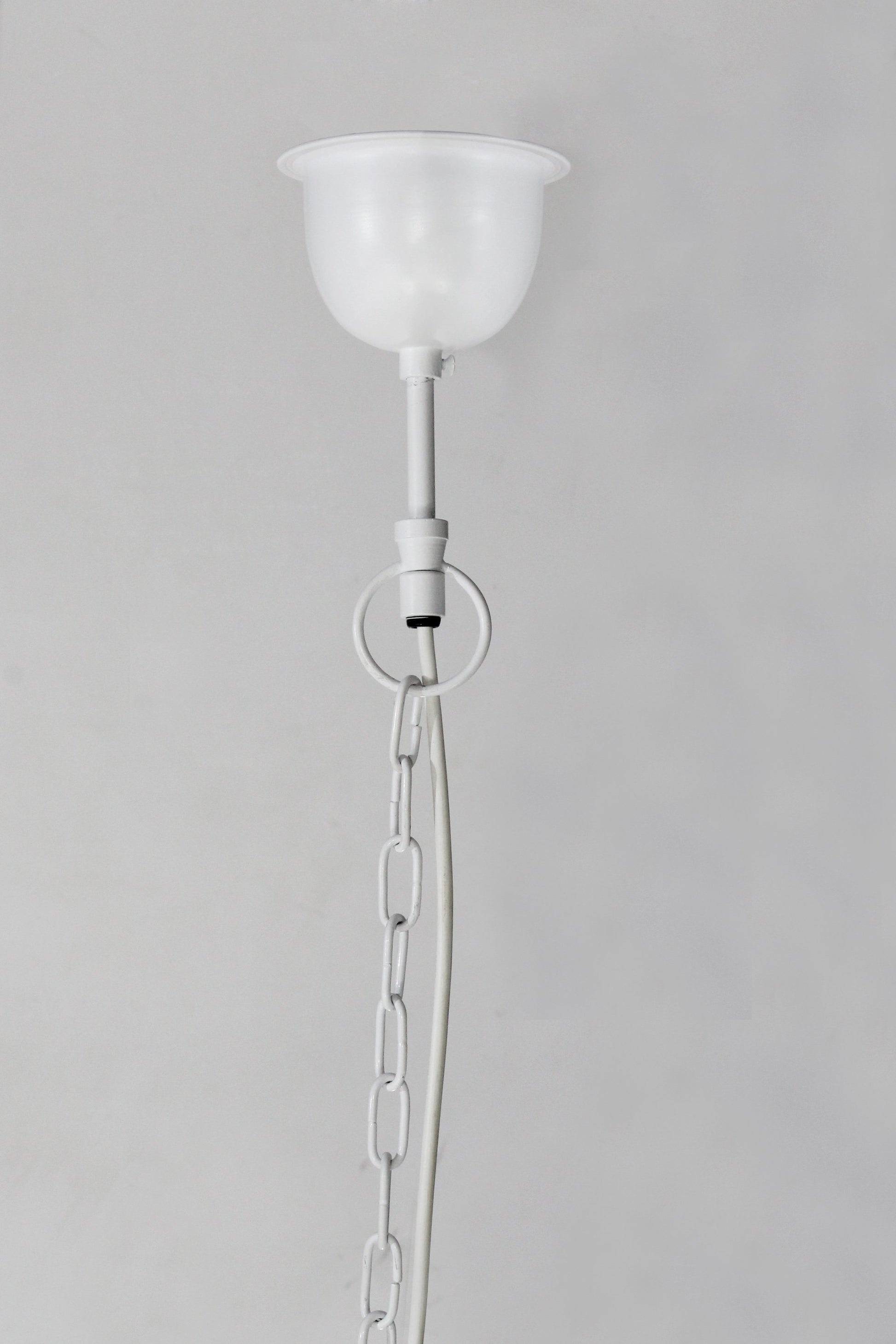 Cray Pot Large - White - Wire Weave Teardrop Pendant Light-abc