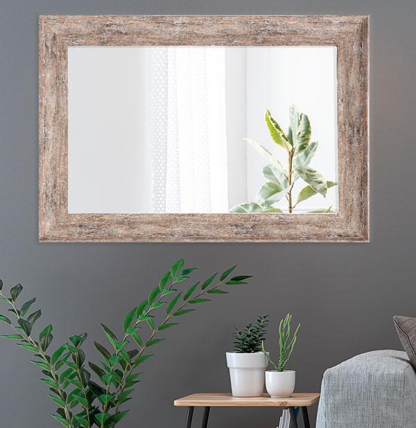 Willow Mirror Rustic Brown 110cm-abc