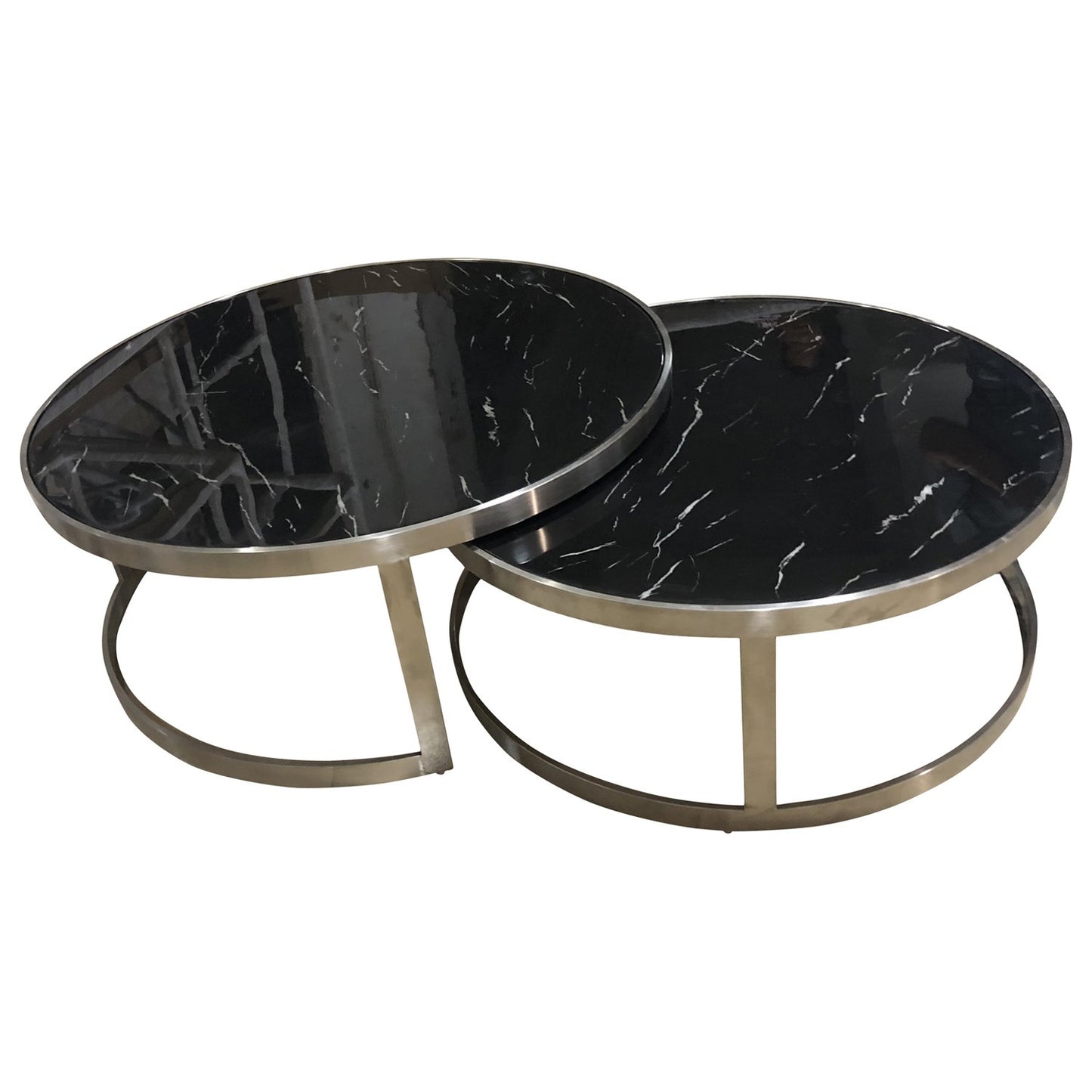 Sterling Coffee Table Set Black Marble-abc