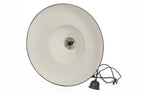 Zetland Large - Old Black - Enamelled Iron Dish Pendant Light-abc