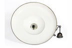 Zetland - Old White - Enamelled Iron Dish Pendant Light-abc