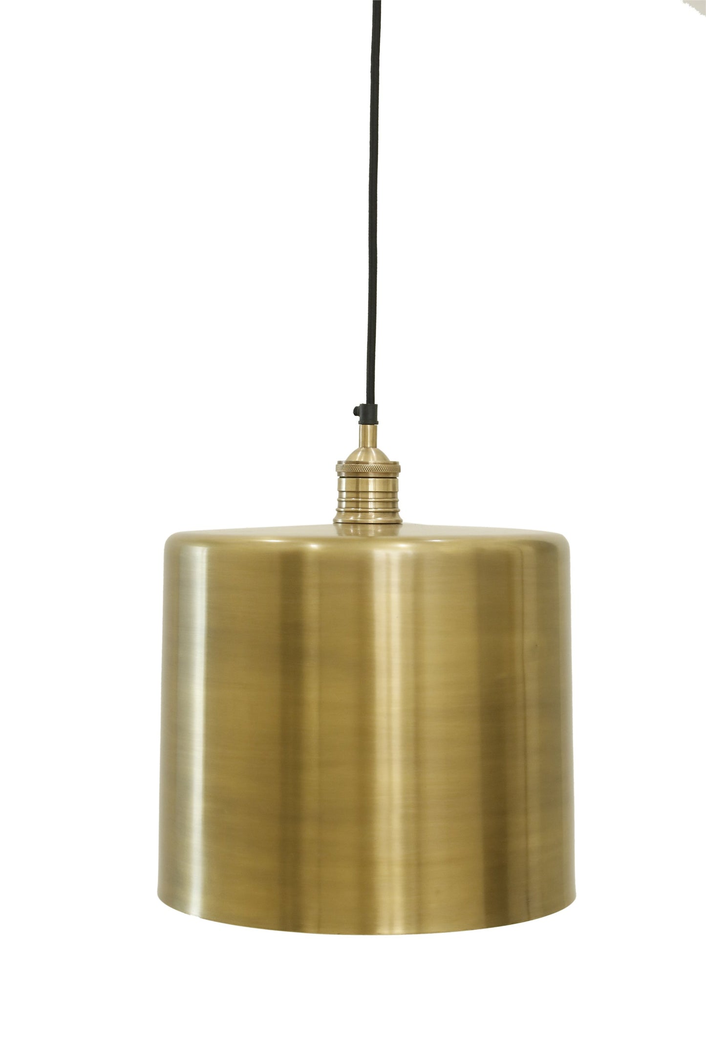 Zurich 2 Large - Antique Brass - Drum Pendant Light-abc