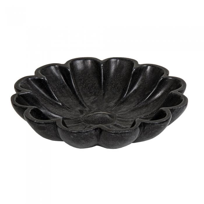 Jasmine Marble Bowl Sm Blk-abc