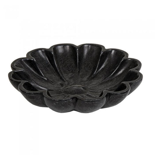 Jasmine Marble Bowl Sm Blk-abc