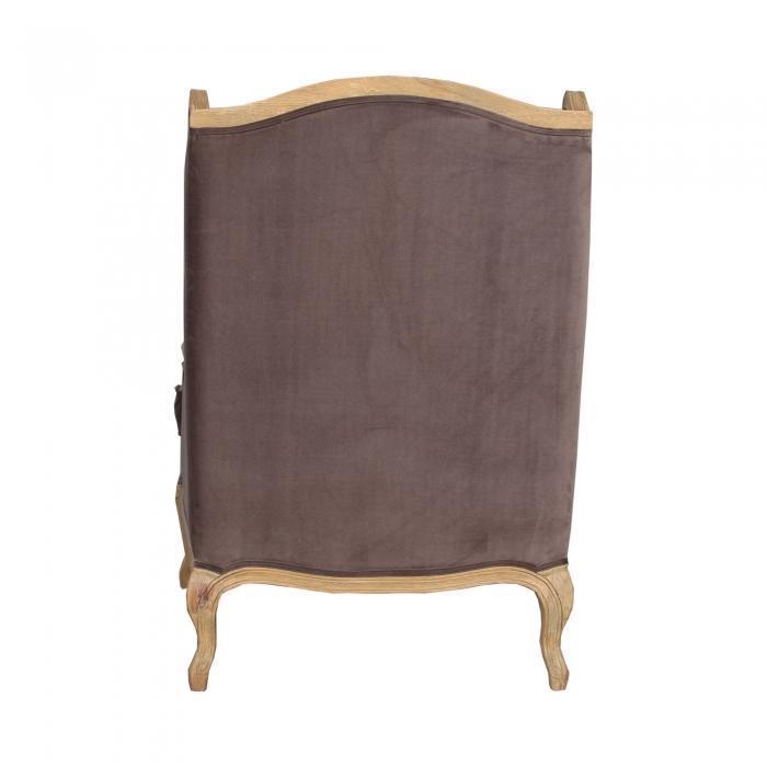 Grace Wingback Chair 85x91x105 Grey-abc