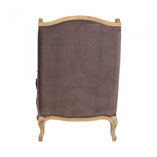 Grace Wingback Chair 85x91x105 Grey-abc