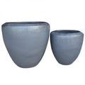 Saigon River Planter Set/2 Black-abc