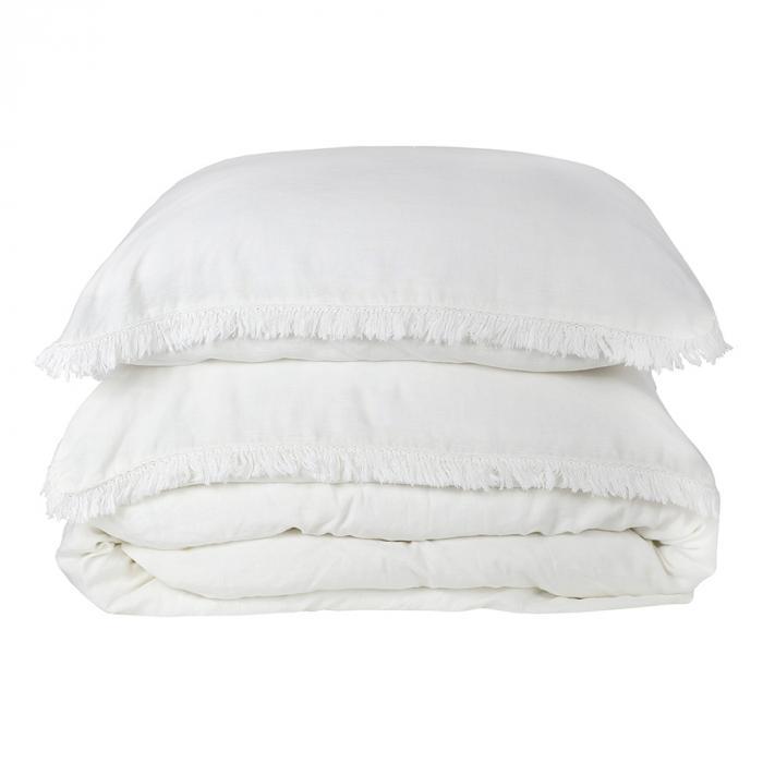 Stonewash Linen Duvet Set with Fringe-abc
