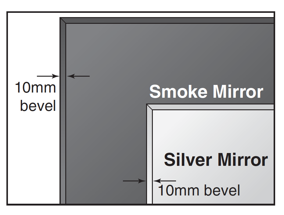AJ RANGE Mirror 900mm-abc