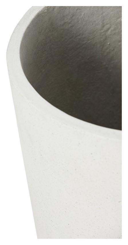 Tall Lime Concrete Pot Large - Natural White-abc
