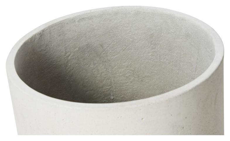 Tall Lime Concrete Pot Large - Natural White-abc