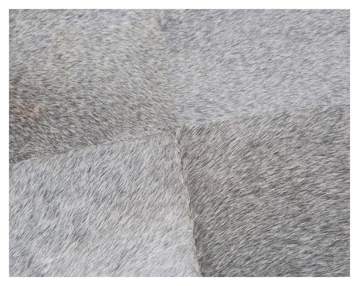 Square Block Cowhide Ottoman-abc