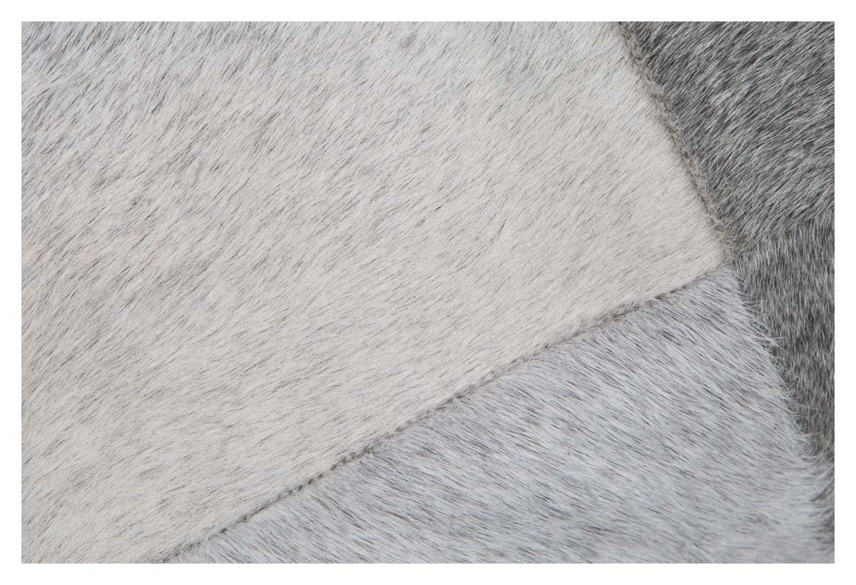 Square Block Cowhide Ottoman-abc