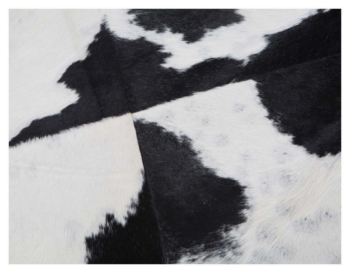 Square Block Cowhide Coffee Table-abc