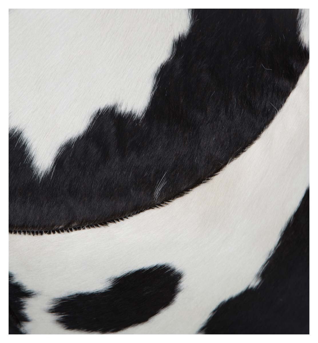 Round Cowhide Ottoman-abc