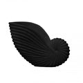 Marble Conch Shell Med Black-abc