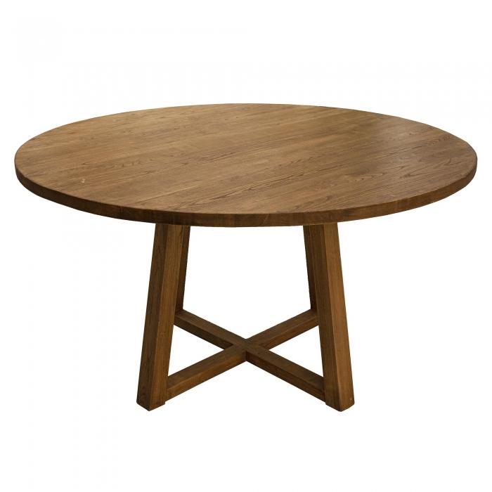Denver Oak Dining Table-abc