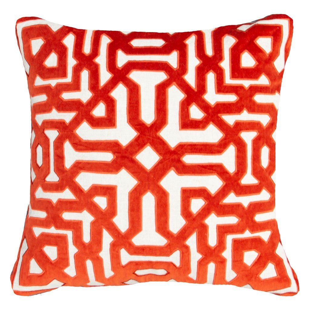 Moroccan Screen Rust Cushion 55 x 55cm-abc