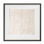 Kilim Print Natural Artwork 52cm x 52cm-abc