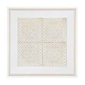 Kilim Repeat Natural Artwork 52cm x 52cm-abc
