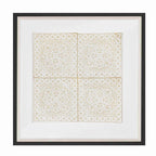 Kilim Repeat Natural Artwork 52cm x 52cm-abc