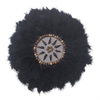 Feather African Black Artwork 67cm x 85cm-abc