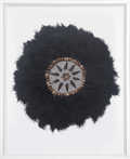 Feather African Black Artwork 67cm x 85cm-abc