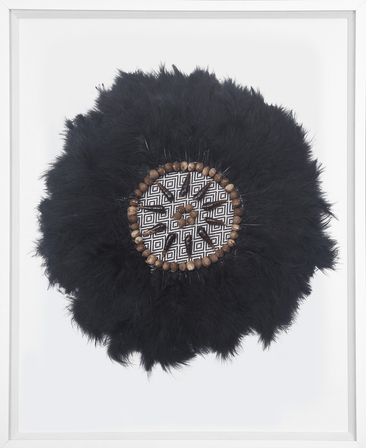 Feather African Black Artwork 67cm x 85cm-abc